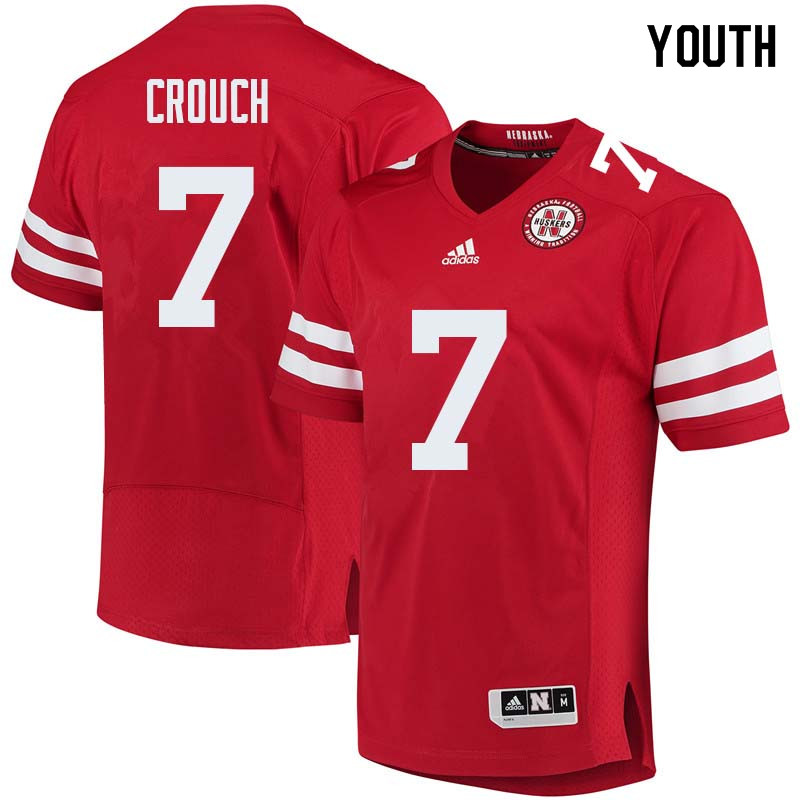 Youth #7 Eric Crouch Nebraska Cornhuskers College Football Jerseys Sale-Red - Click Image to Close